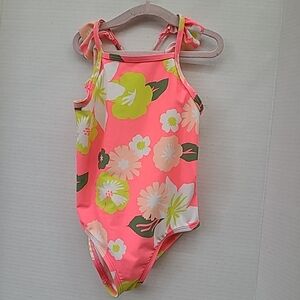 Just One You Carter's Girls Swimsuit Size 3T One Piece Bright Neon Colors